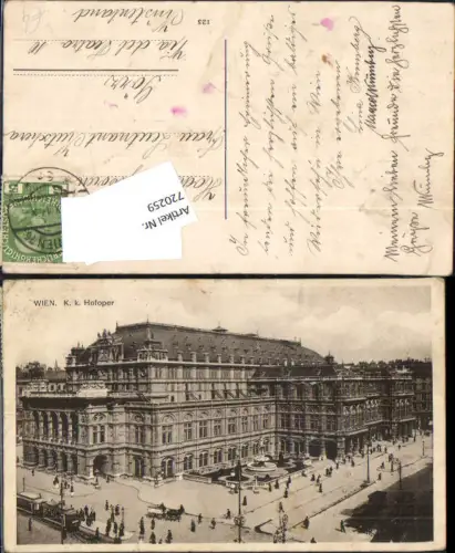 720259 Wien Oper Staatsoper Theater Burgtheater Hofoper