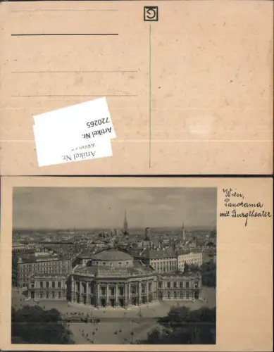 720265 Wien Oper Staatsoper Theater Burgtheater Hofoper