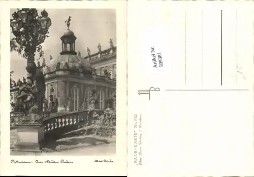 599381,Fotokunst Max Baur P 82 Potsdam Neues Palais Sanssouci