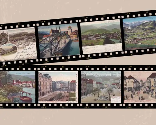 200 alte Ansichtskarten Scan Konvolut Leoben Göss Umgebung Steiermark USB-Stick