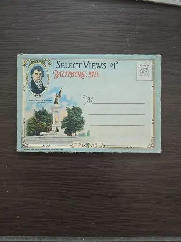 Leporello Selected Views Baltimore Maryland USA I e M. Baltimore