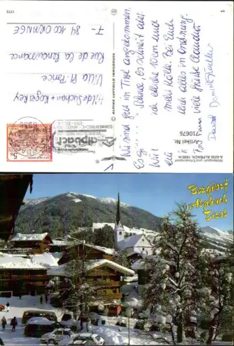 710676 Alpbach Tirol Winteransicht VW Bully pub Alpine Luftbild 1773
