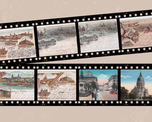 48 tolle alte Ansichtskarten Scan Konvolut Mainz Stadt auf USB-Stick