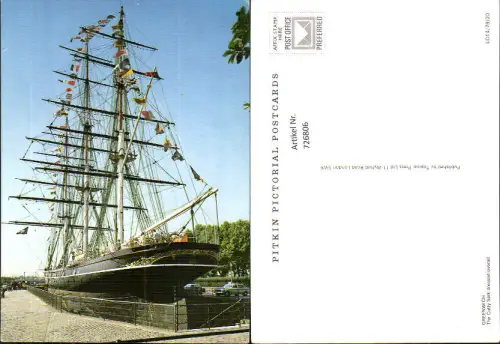 726806 Greenwich The Cutty Sark dressed overall Segelschiff