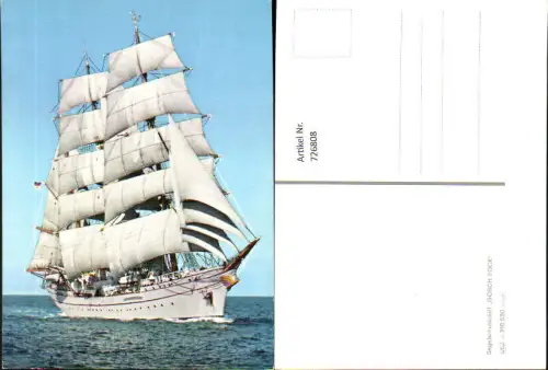 726808 Segelschulschiff Segelschiff Gorch Fock auf See