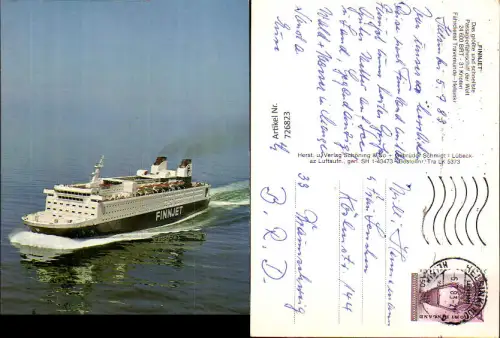 726823 Finnjet Passagierfährschiff Travemünde-Helsinki Fähre Schiff