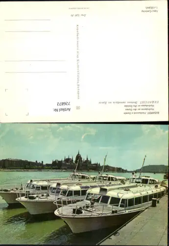 726872 Budapest Hydorbuses on the Danube Binnenschiffe Schiffe Wasserbusse