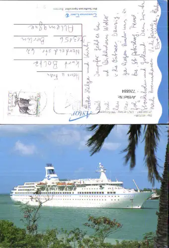 726884 Astor Hochseeschiff Schiff vor Küste