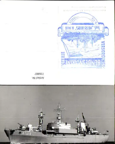 726887 A1418 Meersburg Kriegsschiff Schiff Bundesmarine Versorgungsflotte