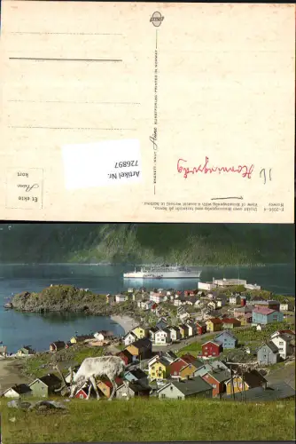 726897 Honningsvag Norway Hochseeschiff Schiff Hafen