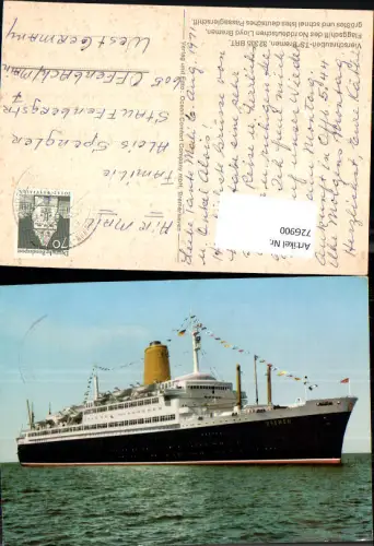 726900 Hochseeschiff Schiff TS Bremen Lloyd Bremen Passagierschiff