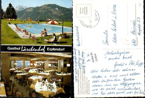 727014 Erpfendorf Gasthof Lärchenhof Kirchdorf in Tirol Bez. Kitzbühel