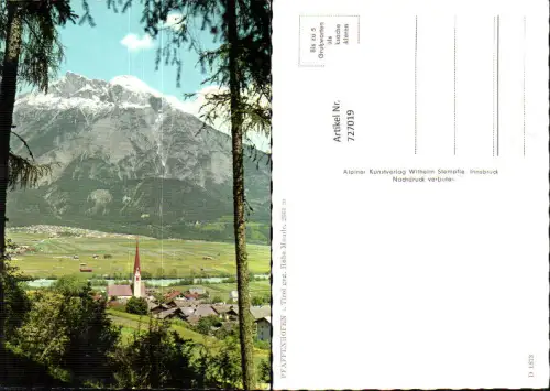 727019 Pfaffenhofen Tirol geg. Hohe Mande Bez. Innsbruck-Land