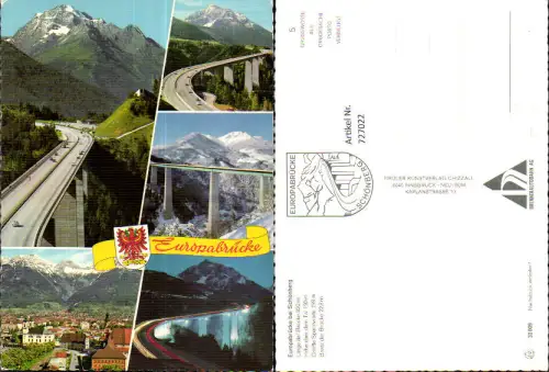 727022 Mehrbild AK Europabrücke bei Schönberg Innsbruck