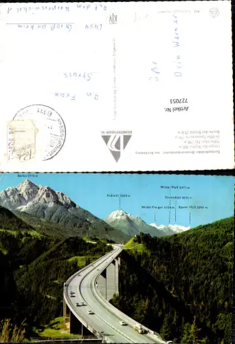 727051 Schönberg Europabrücke Brennerautobahn bb Innsbruck