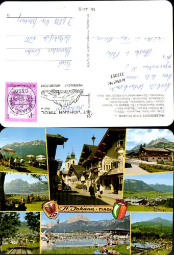 727057 Mehrbild AK St. Johann in Tirol Angeralm Straßenidyll Tiroler Bauernhaus