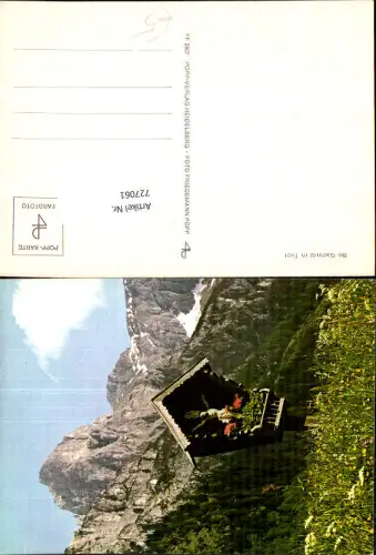 727061 Bei Gschnitz Tirol Wegkreuz Popp-Karte