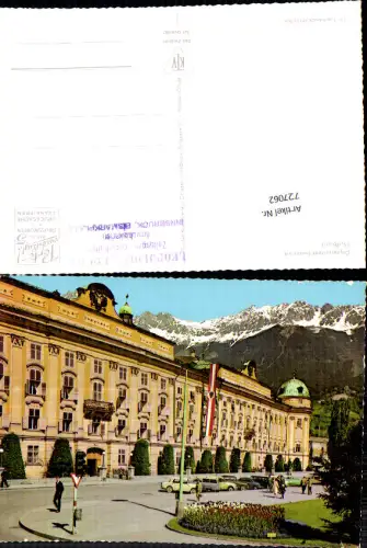 727062 Innsbruck Olympiastadt Hofburg Stempel Leopoldine Fuchs Zeitungen Ansichtskarten Eismarkplatz