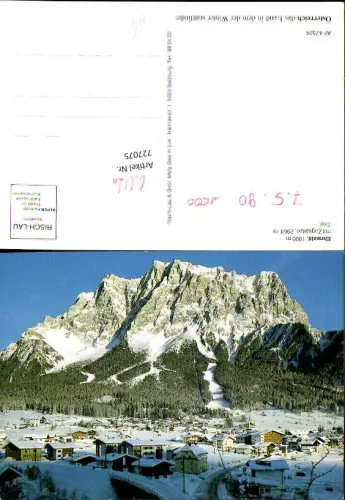 727075 Ehrwald mit Zugspitze im Winter