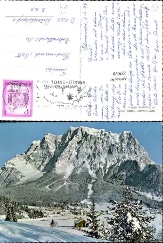 727078 Ehrwald mit Zugspitze Bez. Reutte