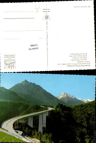 727086 Europabrücke Schönberg i. Stubaital Serles Habicht Stubaier Gletscher b. Innsbruck