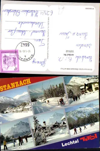 727112 Mehrbild AK Stanzach in Tirol Wintersportplatz