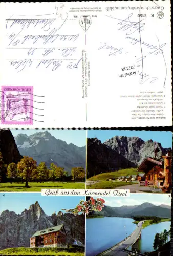 727118 Mehrbild AK Karwendel Großer Ahornboden Falkenhütte Sylensteinsee Scharnitz Bez. Innsbruck-Land