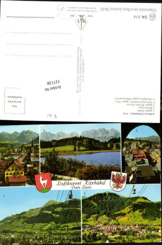 727138 Mehrbild AK Kitzbühel Luftkurort Schwarzsee Hahnenkammbahn Hornbahn Bez. Kitzbühel