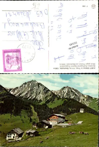 727143 Zöblen in Tirol Oberhalde Gasthof Zugspitzblick Bez. Reutte