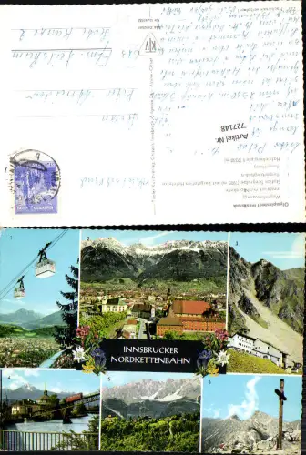 727148 Mehrbild AK Innsbruck Nordkettenbahn Seilbahn Wagenkreuzung Hungerburg Hafelekargipfel