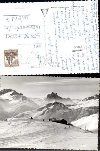 727170 Foto AK Ulmerhütte mit Patteriol a. Arlberg St Anton am Arlberg Wintersport