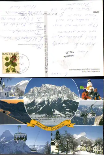 727173 Mehrbild AK Ehrwald Skiparadies Zugspitze Skilift Ortsmotiv Ehrwalder Alm Bez. Reutte