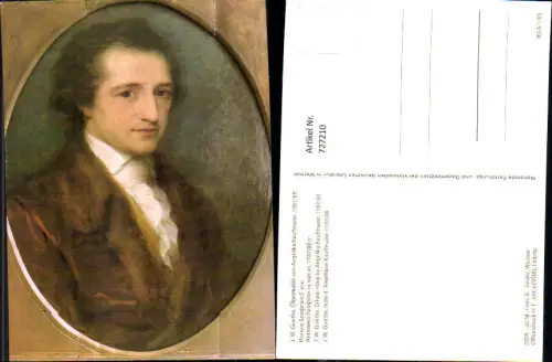 727210 Künstler AK Angelika Kauffmann J. W. Goethe Dichter um 1787/88