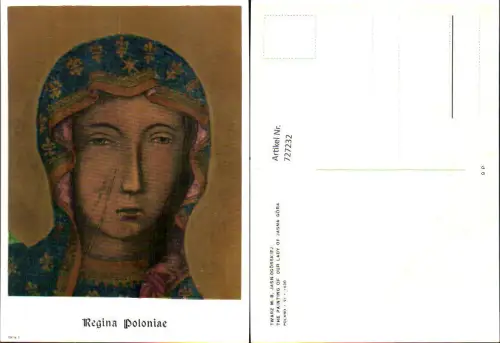 727232 Künstler AK M. B. Jasnogorskiej Lady of Jasna Gora Poland Heilige Religion Regina Poloniae