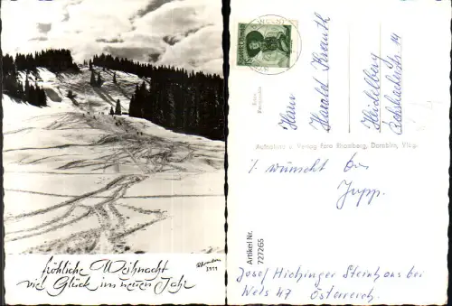 727265 Foto AK Wintersport Skifahren Sport Weihnachten Neujahr pub Rhomberg 3111