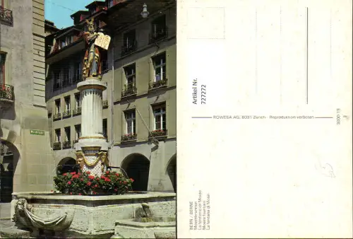 727272 Bern Berne Mosesbrunnen La fontaine de Moise