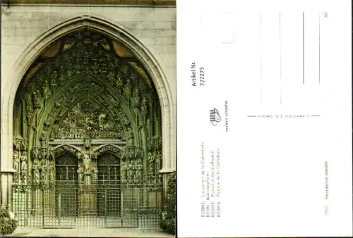727273 Bern Berne Le portail de la Cathedrale Münsterpforte