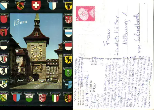 727277 Bern Berne Zeitglockenturm La Tour de l horloge Wappen Kantone Switzerland Schweiz