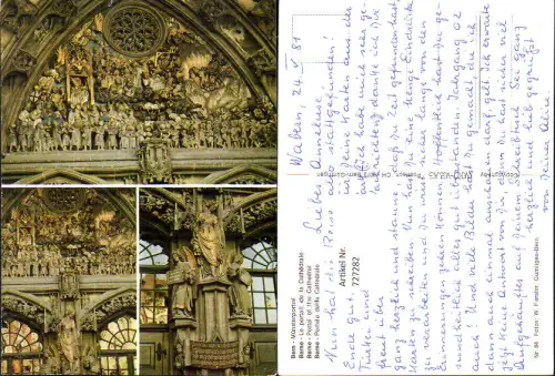 727282 Mehrbild AK Bern Berne Münsterportal Le portail de la Cathedrale