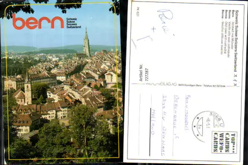 727287 Bern Berne Altstadt mit Münster Vieille ville avec cathedrale