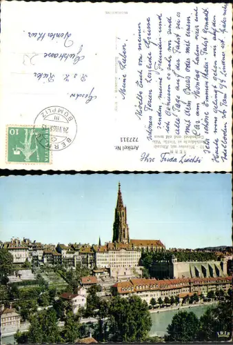 727311 Bern Berne Münster mit Altstadt Cathedrale et Vieille Ville Cathedrale and old town