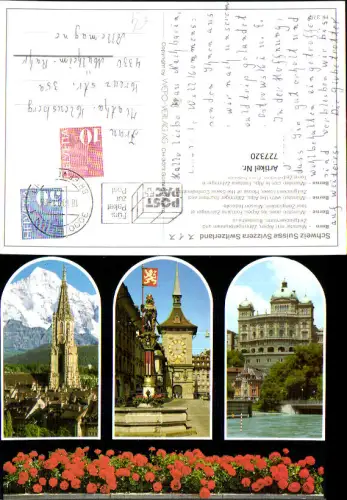 727320 Mehrbild AK Bern Berne Münster mit Alpen Zähringerbrunnen u. Zeitglockenturm Bundeshaus