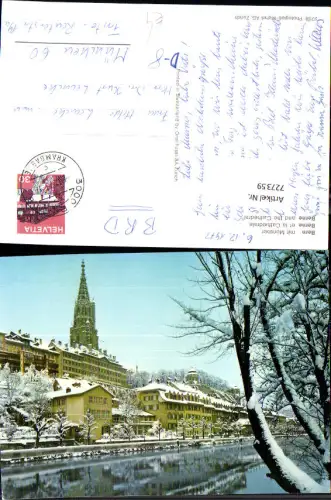 727359 Bern mit Münster im Winter Berne et la Cathedrale