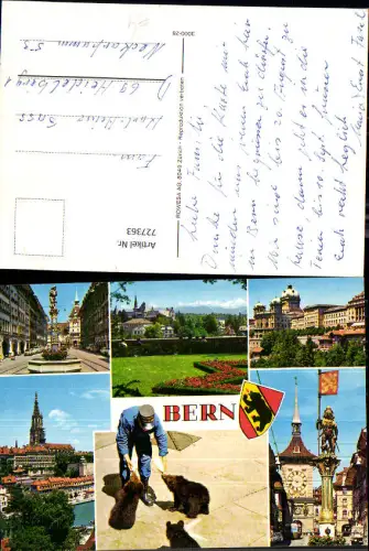 727363 Mehrbild AK Bern Berne Ansichten u. Bären Bärenfütterung