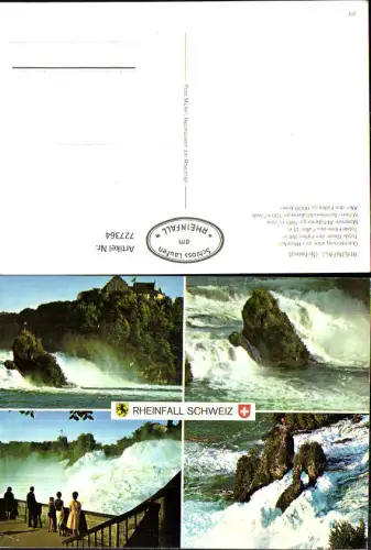 727364 Mehrbild AK Rheinfall Schloss Laufen Wasserfall Neuhausen am Rheinfall