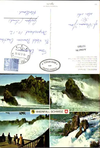 727365 Mehrbild AK Neuhausen am Rheinfall Rheinfall Wasserfall Schloss Laufen