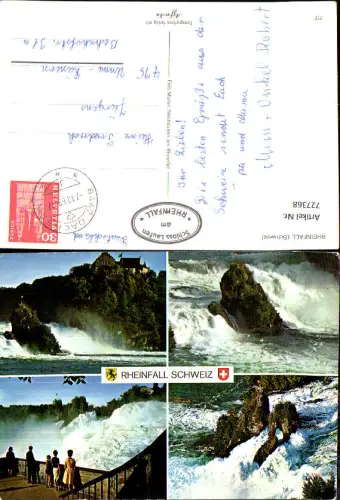 727368 Mehrbild AK Rheinfall Neuhausen am Rheinfall Schloss Laufen Wasserfall