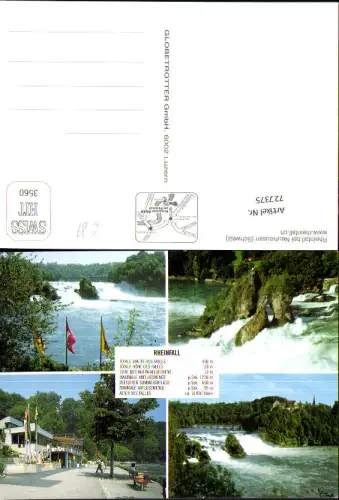 727375 Mehrbild AK Rheinfall Neuhausen am Rheinfall Wasserfall Schloss Laufen