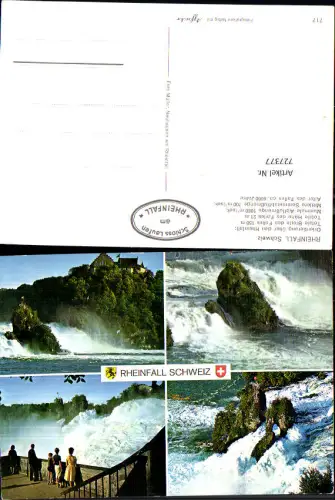 727377 Mehrbild AK Rheinfall Neuhausen am Rheinfall Wasserfall Schloss Laufen