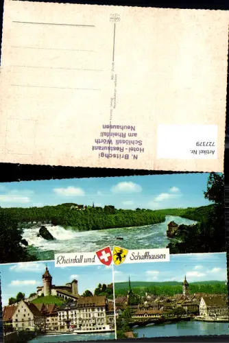 727379 Mehrbild AK Rheinfall Schaffhausen Neuhausen am Rheinfall Wasserfall